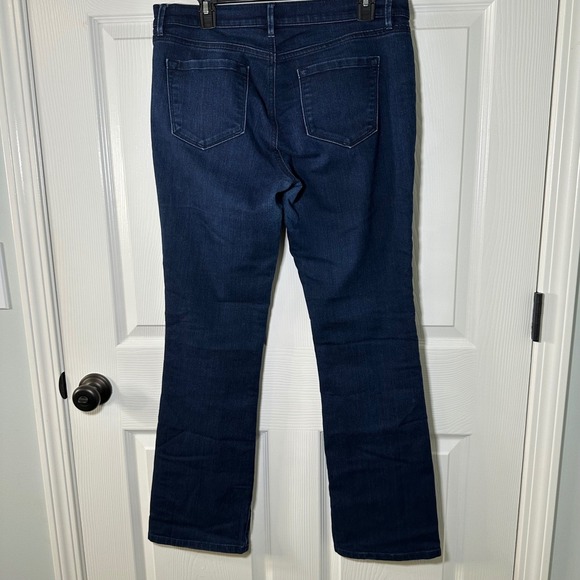 LOFT Modern Sexy Boot Jeans Dark Wash Stretch Denim Size 10 - Picture 3 of 12